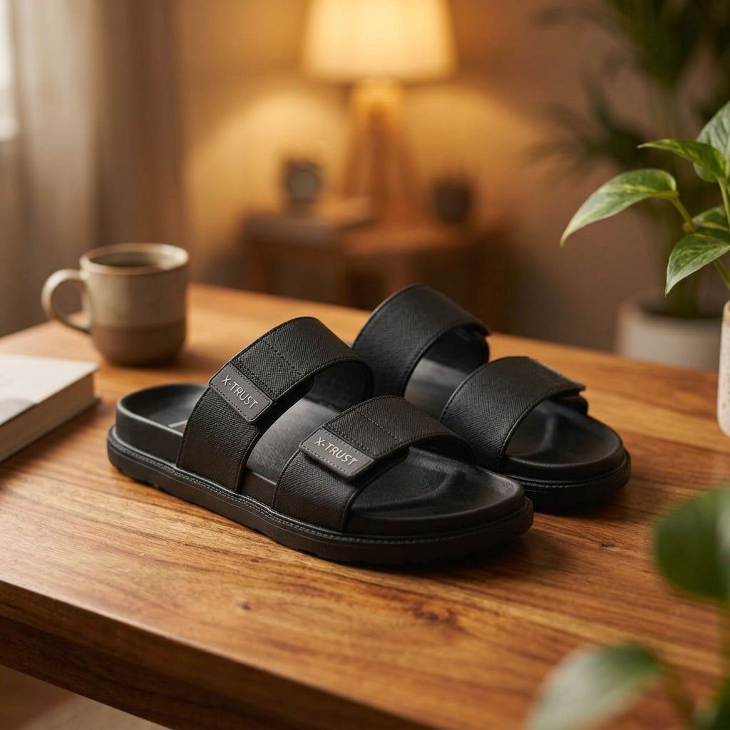 Black Slippers | Simple Comfort
