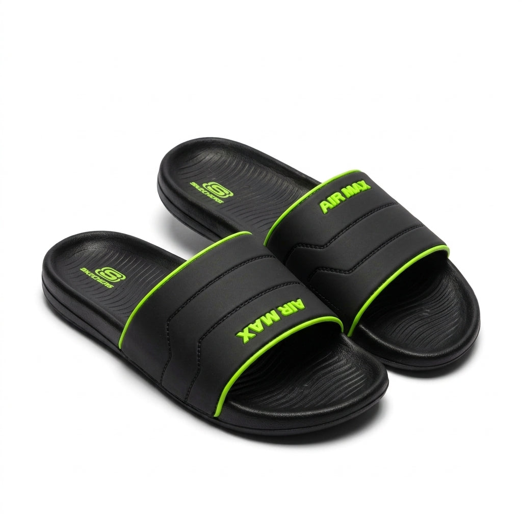 Men's Black Slide Sandals