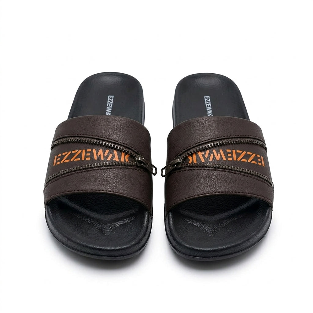 Dark-Brown Slide Sandal