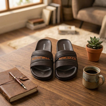 Dark-Brown Slide Sandal