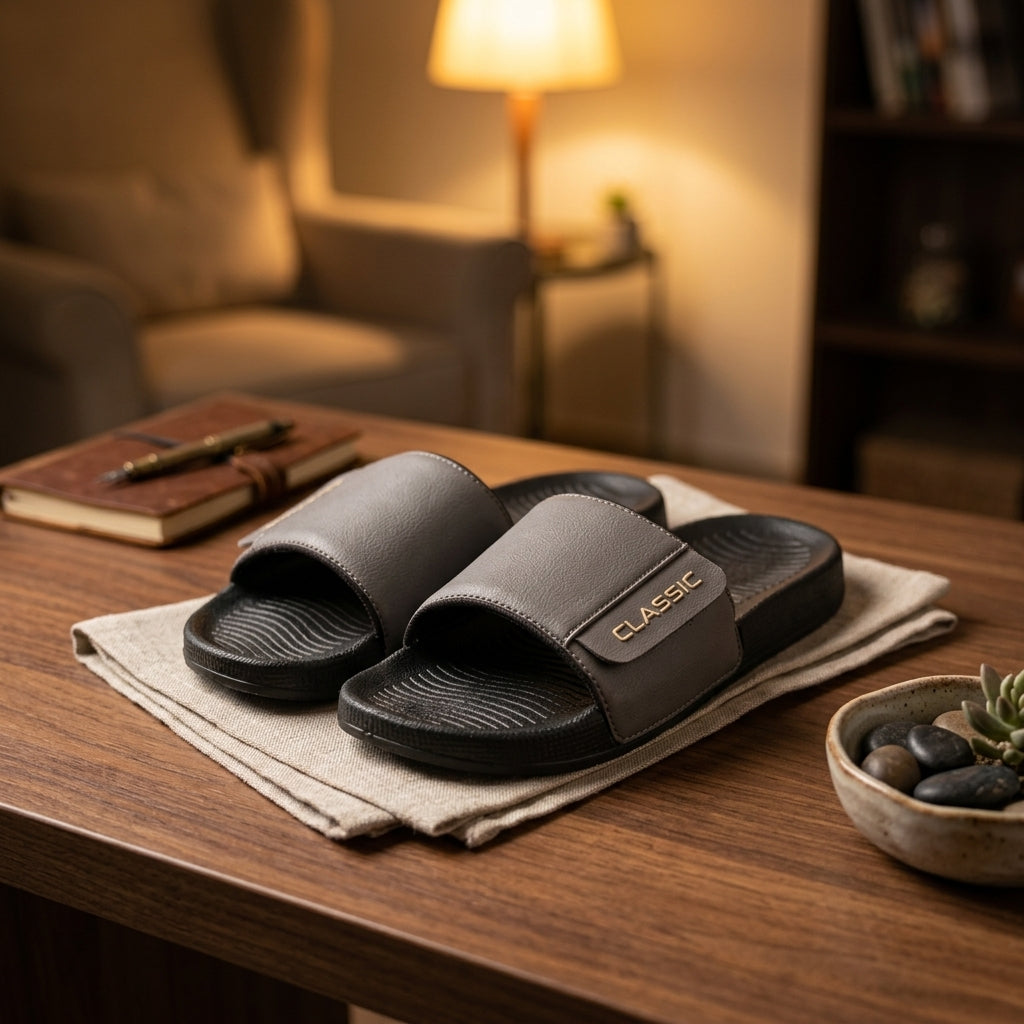 Dark Grey Comfort Sandals