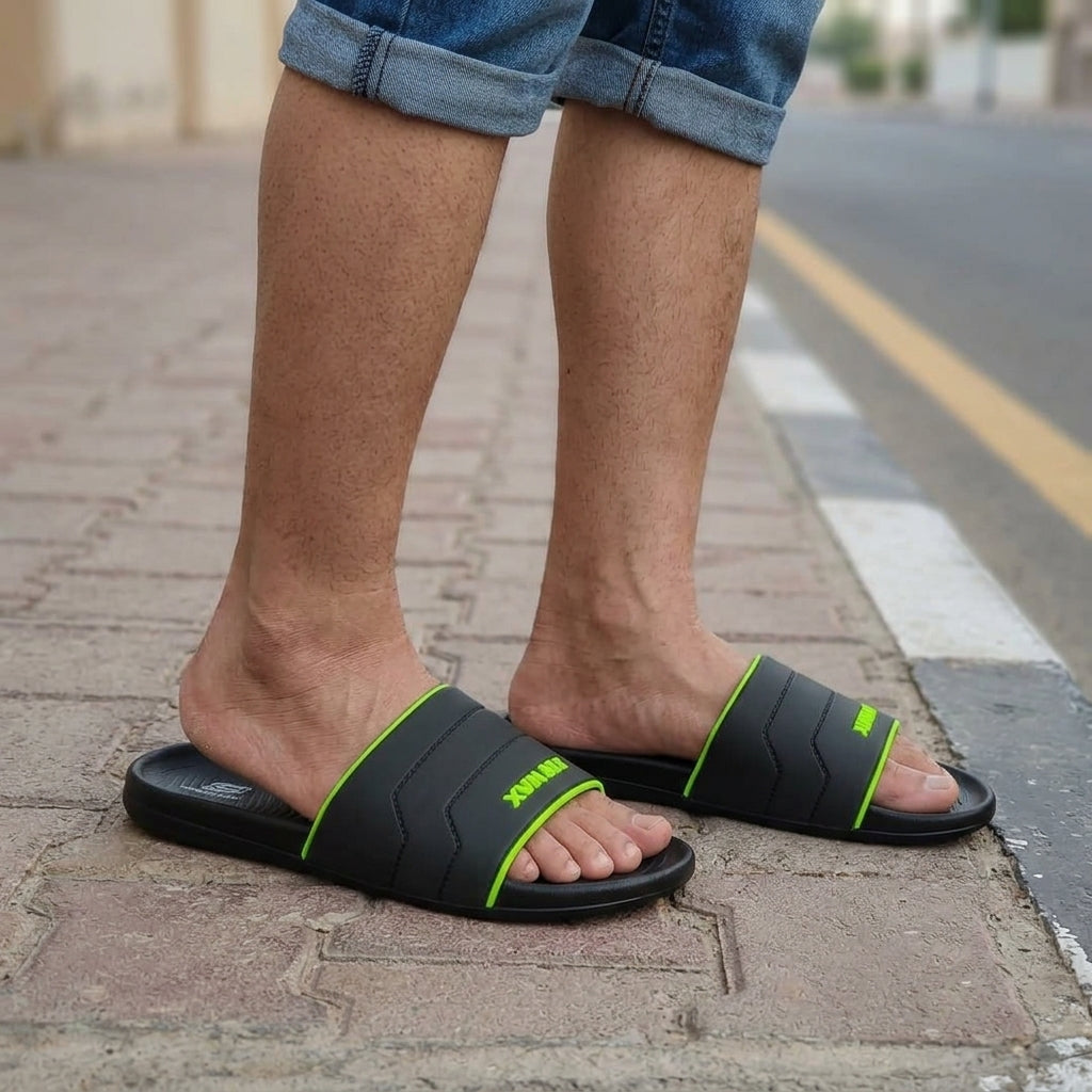 Men's Black Slide Sandals