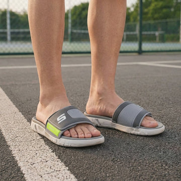 Men's Gray Classic Slide Sandals